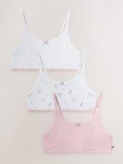 Baker by Ted Baker Multi Pointelle Crop Tops 3 Pack - Image 1 of 4