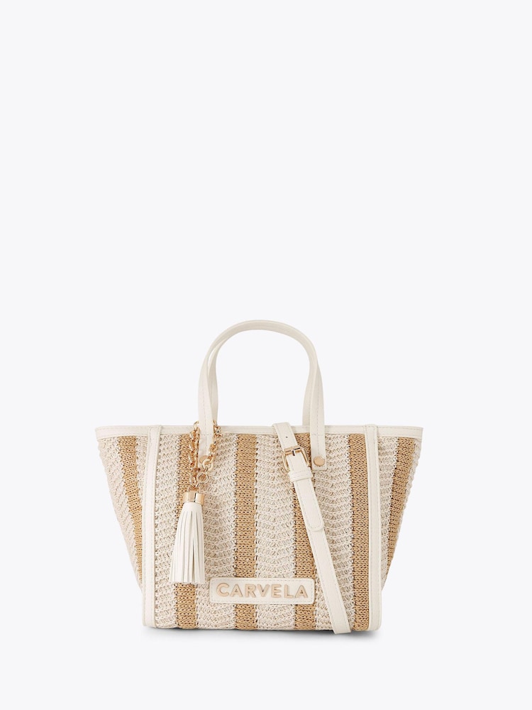 Carvela Cream Minori Mini Tote Bag - Image 1 of 4