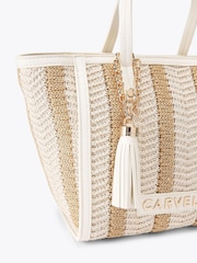 Carvela Cream Minori Mini Tote Bag - Image 5 of 5
