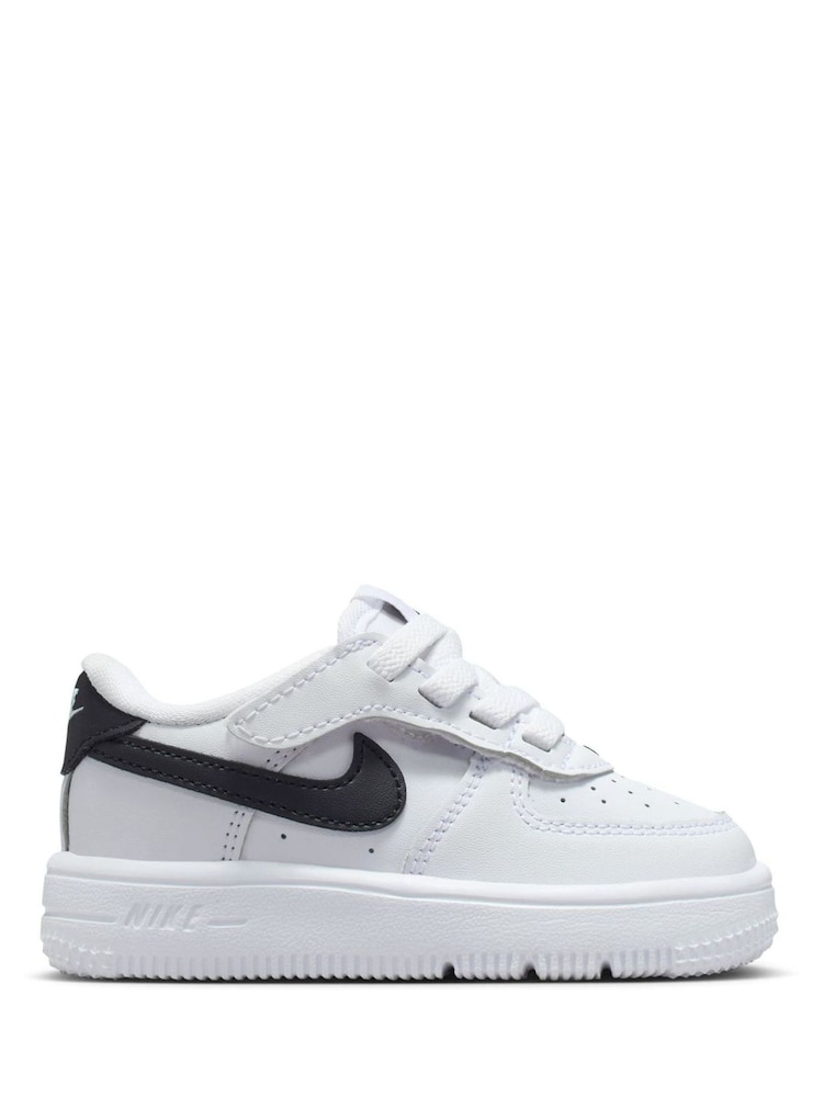 Nike White/Black Infant Air Force 1 Easy On Trainers - Image 1 of 5