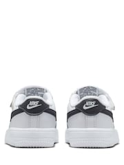 Nike White/Black Infant Air Force 1 Easy On Trainers - Image 3 of 5