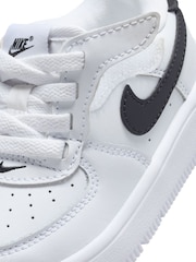 Nike White/Black Infant Air Force 1 Easy On Trainers - Image 5 of 5