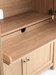 Oak Effect Malvern Hideaway Desk - Image 4 of 7
