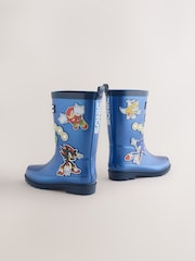 Blue Metallic Sonic Rubber Wellies - Image 4 of 6