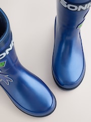 Blue Metallic Sonic Rubber Wellies - Image 5 of 6