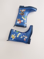 Blue Metallic Sonic Rubber Wellies - Image 6 of 6