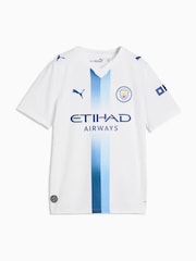 Puma White/Blue Mcfc Third Replica Jr Jersey - Image 1 of 2