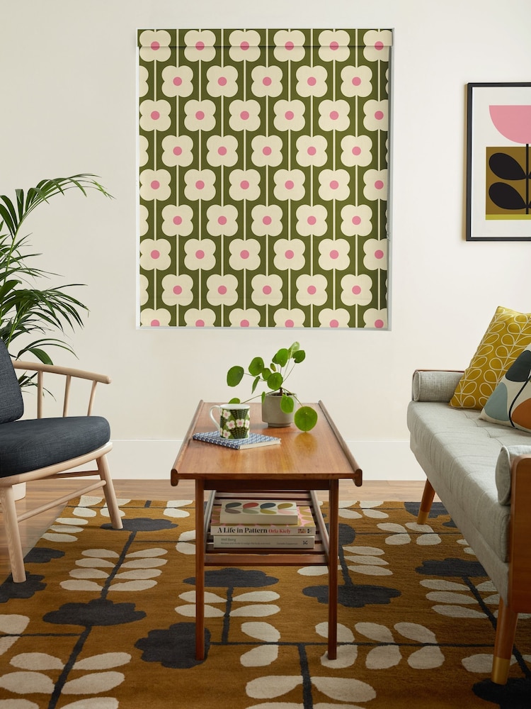 Orla Kiely Seagrass Abacus Flower Made to Measure Blinds - Image 5 of 5