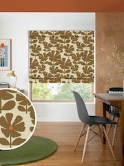Orla Kiely Coffee Wildflower Made to Measure Blinds - Image 1 of 6