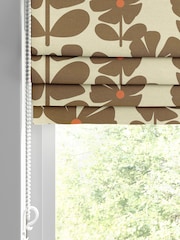 Orla Kiely Coffee Wildflower Made to Measure Blinds - Image 2 of 6