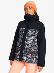 Roxy Black Waterproof Thermal Galaxy Print Ski Jacket - Image 1 of 9