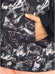 Roxy Black Waterproof Thermal Galaxy Print Ski Jacket - Image 7 of 9