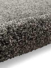Think Rugs Silver Vista 3547 Plain Shaggy Rug - Image 6 of 6