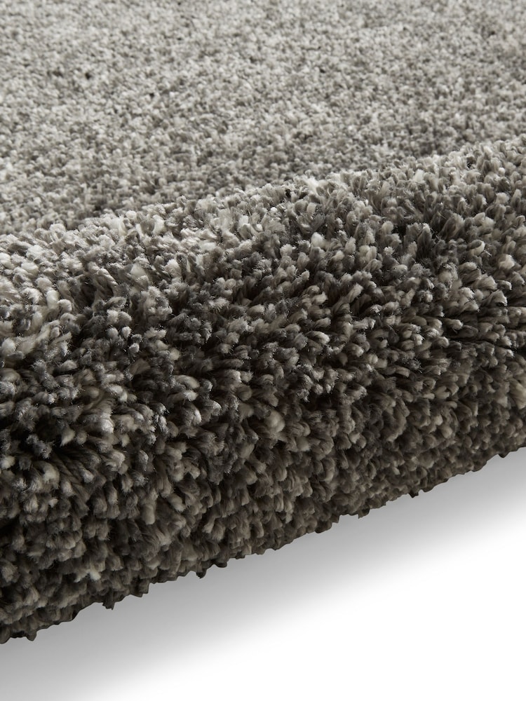 Think Rugs Silver Vista 3547 Plain Shaggy Rug - Image 6 of 6