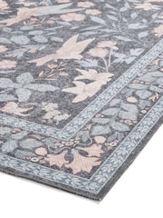 Think Rugs Dark Blue Versailles H1423 Floral Rug - Image 5 of 6