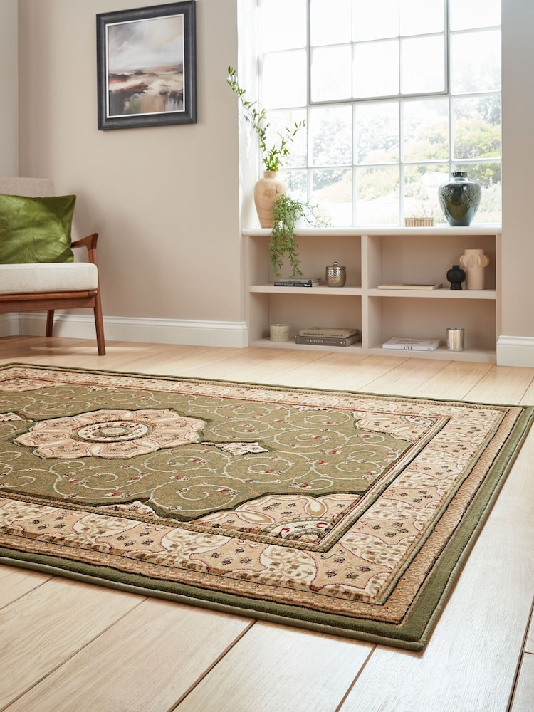 Think Rugs Green Heritage 4400 Traditional Rug - Image 2 of 3