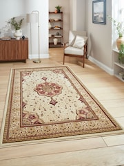 Think Rugs Cream Heritage 4400 Traditional Rug - Image 1 of 3