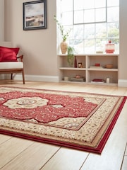 Think Rugs Red Heritage 4400 Traditional Rug - Image 2 of 3
