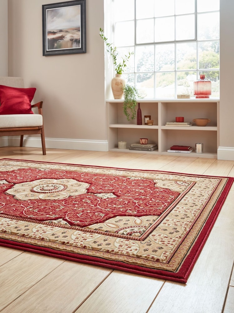 Think Rugs Red Heritage 4400 Traditional Rug - Image 2 of 3 Think Rugs Red Heritage 4400 Traditional Rug - Image 2 of 3