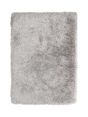 Think Rugs Silver Montana Plain Shaggy Rug - Image 3 of 5