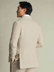Charles Tyrwhitt Natural Linen Suit Jacket - Image 4 of 6