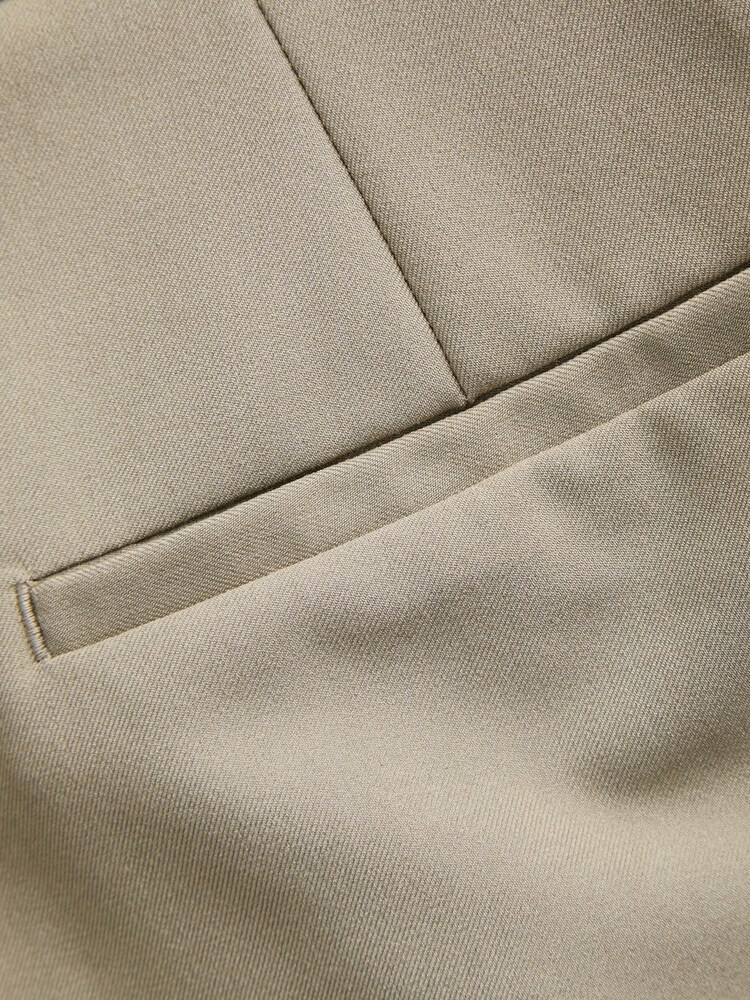 JJXX Grey High Rise Wide Leg Trousers in Beige - Image 7 of 7