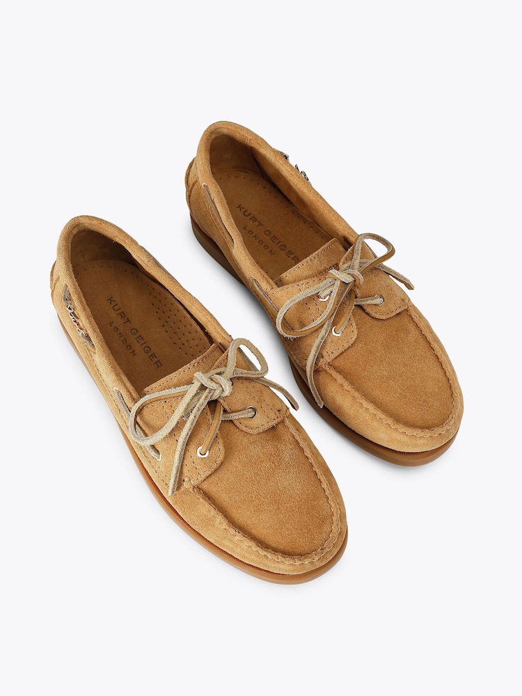 Kurt Geiger London Natural Somerville Boat Shoes - Image 2 of 4