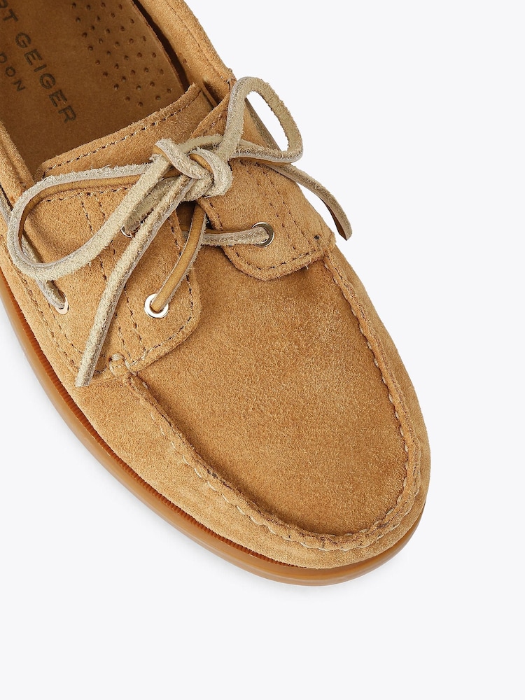 Kurt Geiger London Natural Somerville Boat Shoes - Image 4 of 4