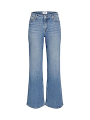 JJXX Blue Rome Mid Rise Flared Denim In Medium Jeans - Image 4 of 7