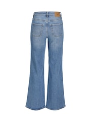 JJXX Blue Rome Mid Rise Flared Denim In Medium Jeans - Image 5 of 7