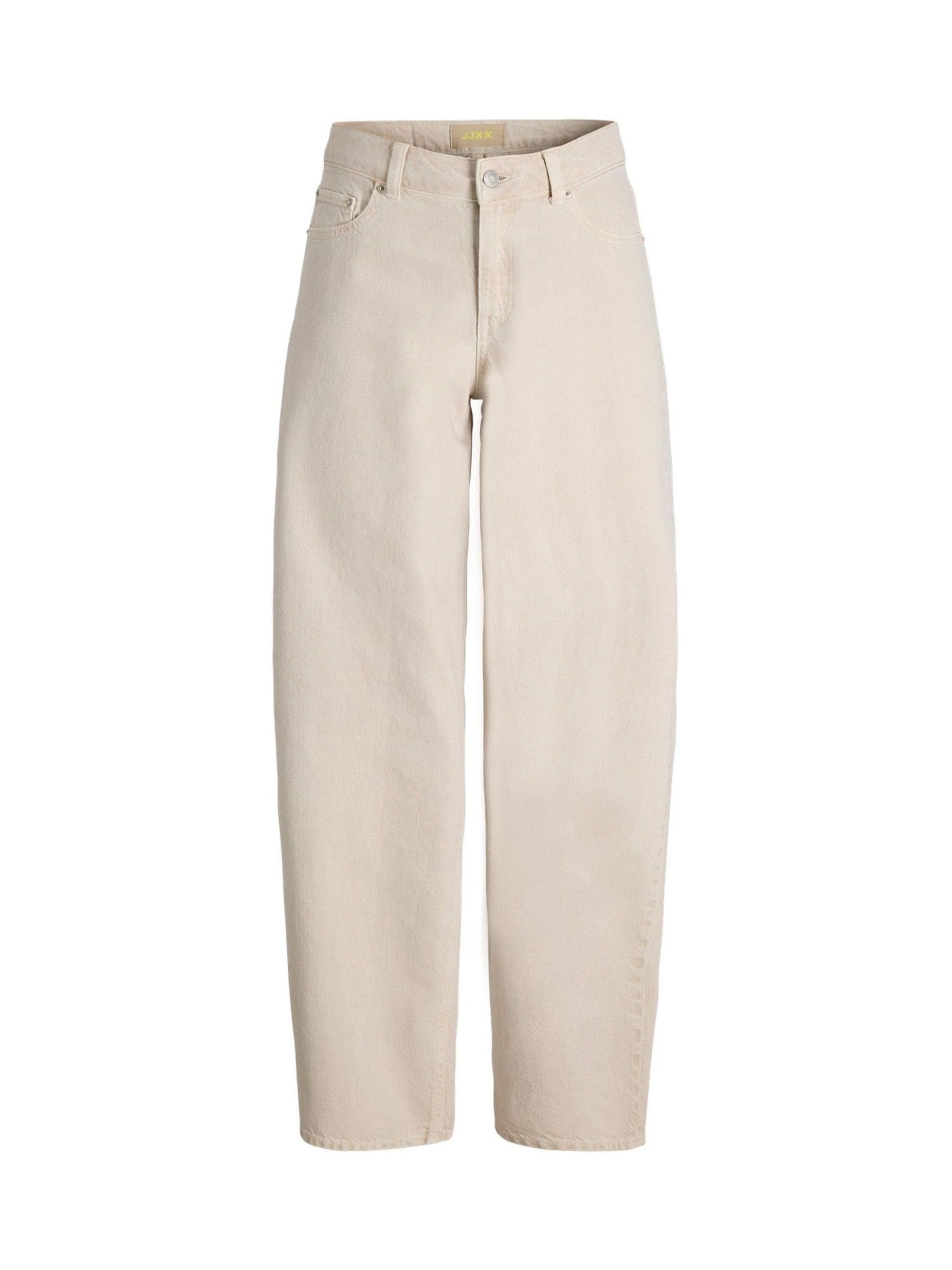 Buy JJXX Cream / Ecru Fuji Mid Rise Barrel Jeans from Next USA
