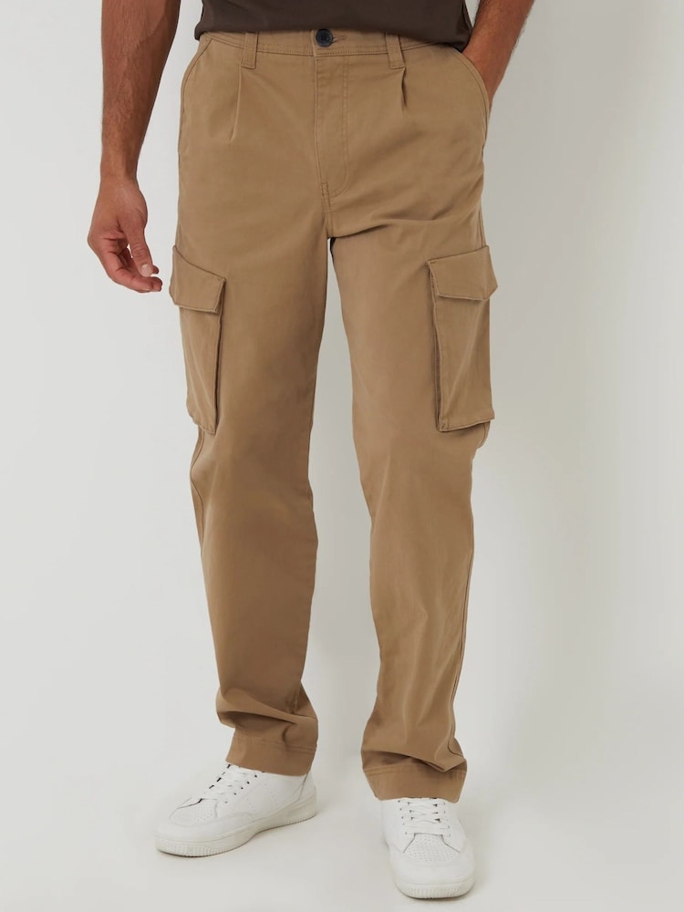 Threadbare Relaxed Fit Stretch Cargo Chino Trousers - Bild 1 von 3