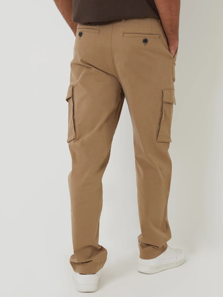 Threadbare Relaxed Fit Stretch Cargo Chino Trousers - Bild 2 von 3