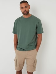 Threadbare Natural Cargo Shorts - Image 3 of 4
