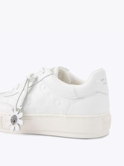 Kurt Geiger London White Monogram Flatform Trainers - Image 3 of 4