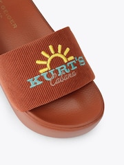 Kurt Geiger London Brown Meena Platform Sandals - Image 4 of 4