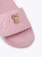 Kurt Geiger London Pink Brixton Poolslide Sandals - Image 5 of 5