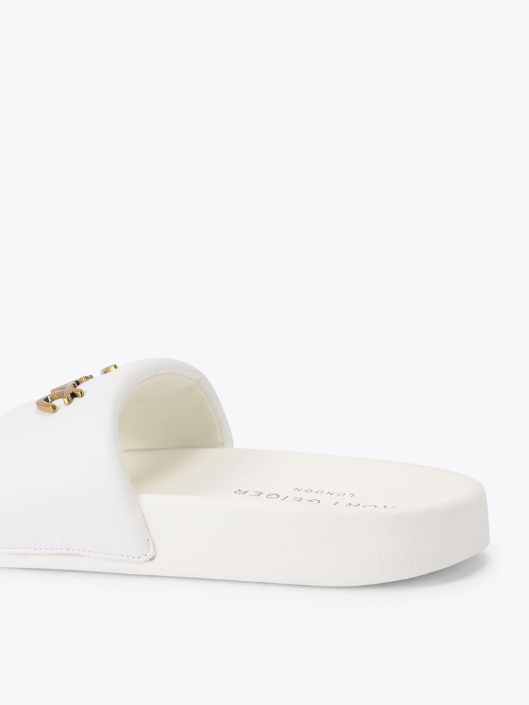 Kurt Geiger London White Meena Kurt Sandals - Image 4 of 4