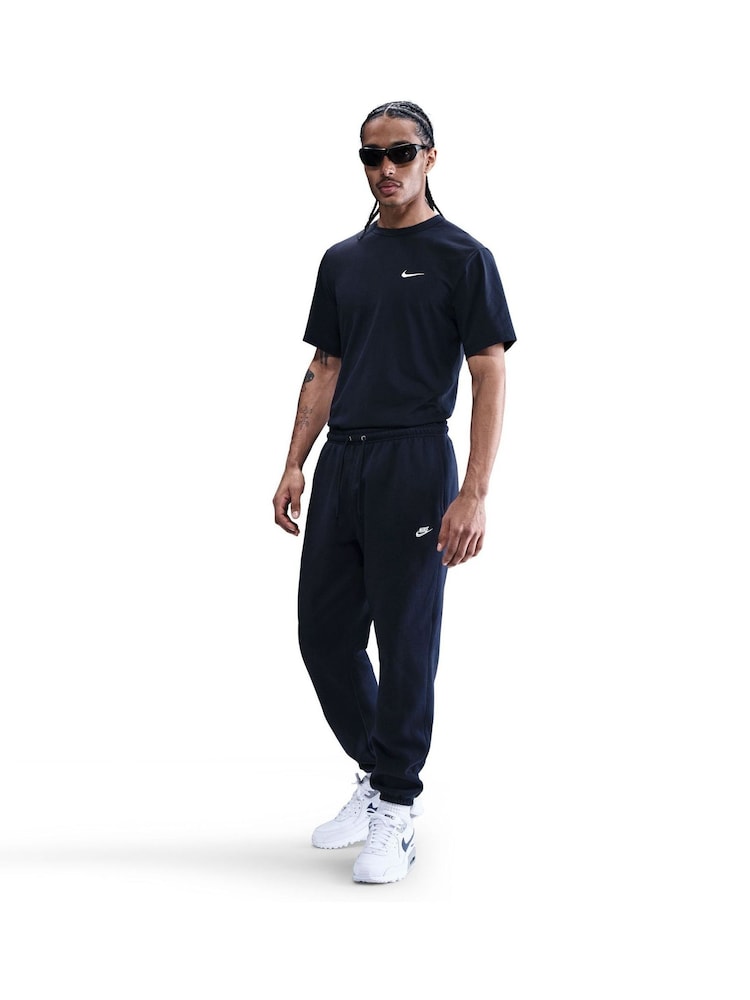 Nike Obsidian Navy Club Fleece Cargo Joggers - Image 1 of 5