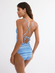 Triumph Blue Mix & Match Summer - Triangle One-piece Padded Swimsuit - Image 2 of 5