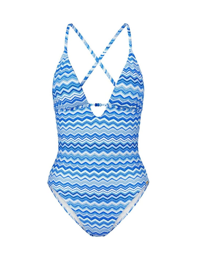 Triumph Blue Mix & Match Summer - Triangle One-piece Padded Swimsuit - Image 5 of 5