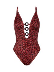 Triumph Brown Midnight Swim - One-piece Swimsuit With V-neckline - Image 5 of 5