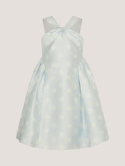 Monsoon Blue Marney Polka Dot Party Dress - Image 1 of 3