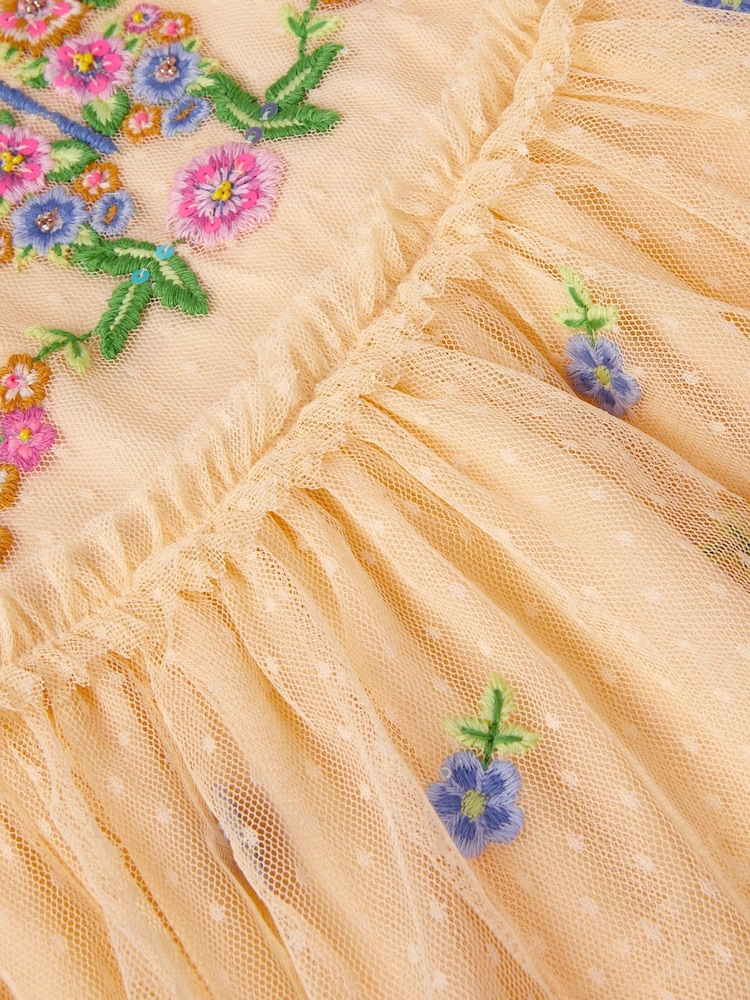 Monsoon Embroidered Floral Scallop Tiered Dress - Imagen 4 de 4 Monsoon Embroidered Floral Scallop Tiered Dress - Imagen 4 de 4