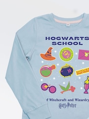 Brands In Blue Harry Potter Hogwarts School Pyjamas - Image 2 of 3