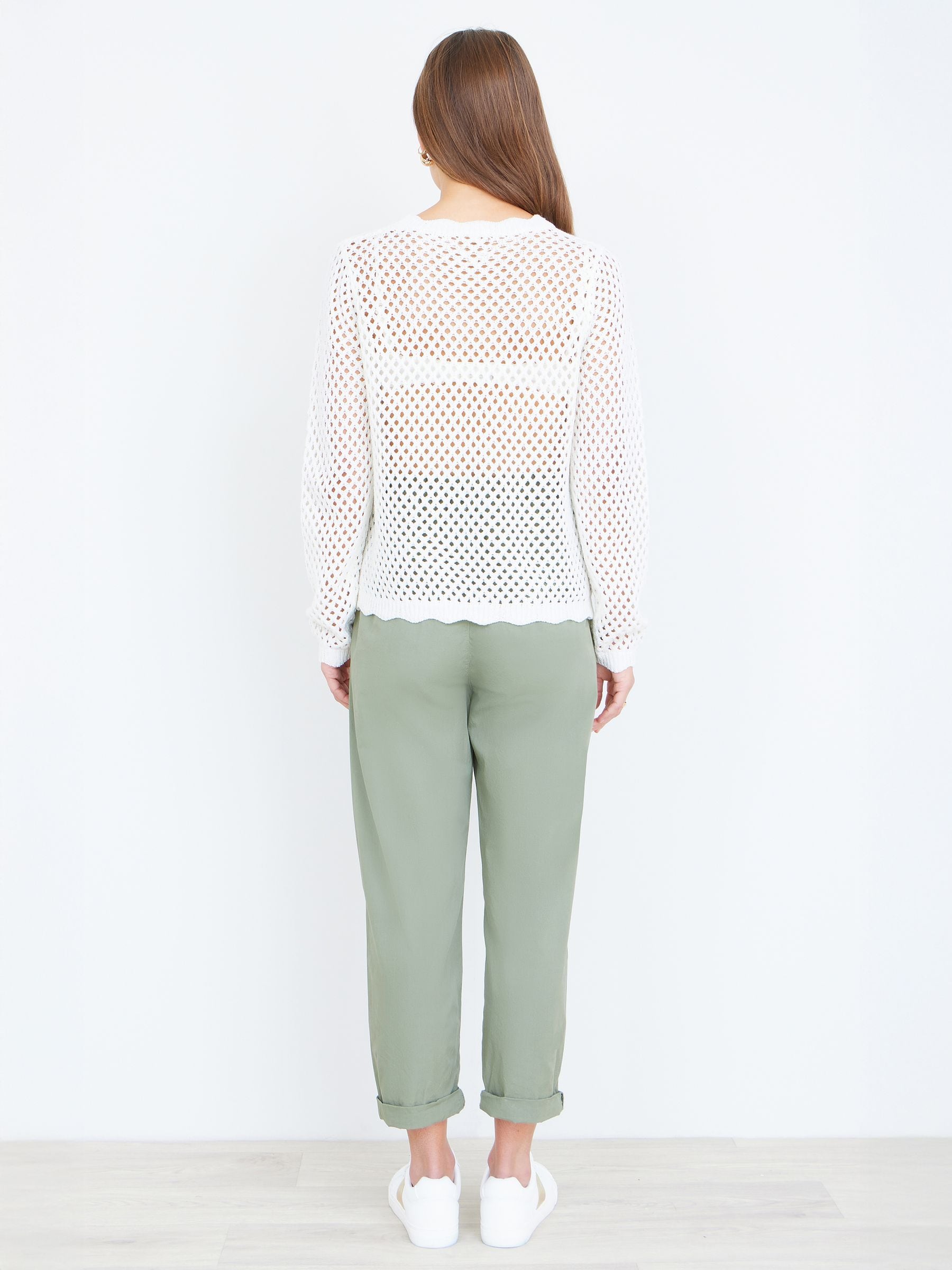Buy Yumi White Flower Crochet Jumper from Next USA