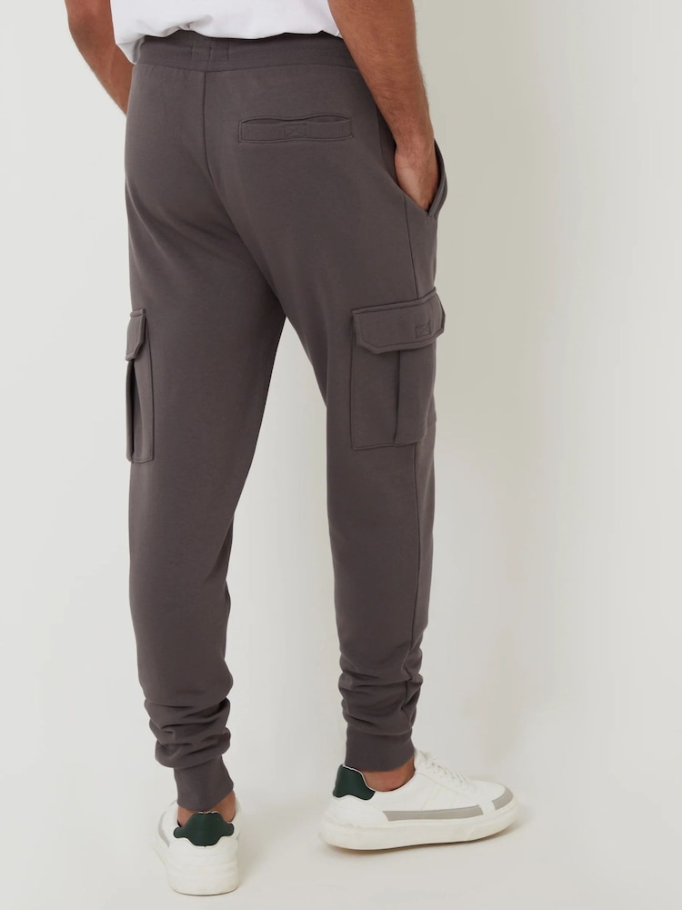 Threadbare Grey Cargo Style Joggers - Image 2 of 3