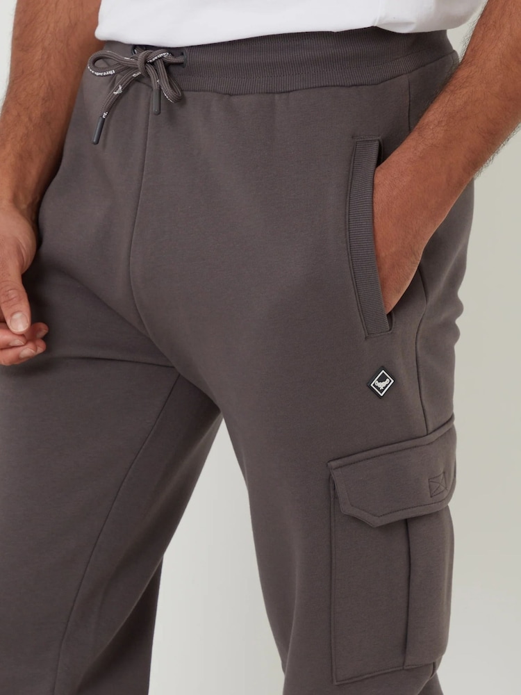 Threadbare Grey Cargo Style Joggers - Image 3 of 3