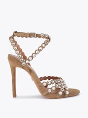 KG Kurt Geiger Brown Slideaway Sandals - Image 1 of 4