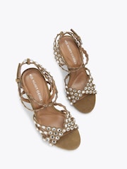 KG Kurt Geiger Brown Slideaway Sandals - Image 2 of 4